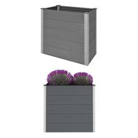 Vidaxl Plantenbak Verhoogd 100x50x91 Cm Hkc Grijs