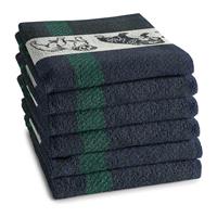 Ddddd Bully Keukendoek (Set Van 6) - 100% Katoen - Navy