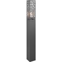 Led Tuinverlichting - Staande Buitenlamp - Trion Kaca Xl - E27 Fitting - Rechthoek - Mat Antraciet - Rvs