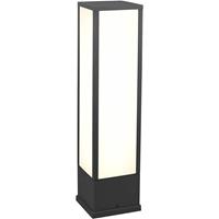Led Tuinverlichting - Staande Buitenlamp - Trion Ficco - 15w - Warm Wit 3000k - Rechthoek - Mat Antraciet - Aluminium