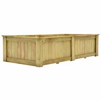 Vidaxl Plantenbak Verhoogd 196x100x50 Cm Geïmpregneerd Grenenhout