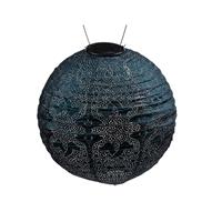 Lumiz Solar Lampion Marrakesh Rond - 30 Cm - Petrol