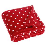 Playshoes fleecedeken gestipt 75 x 100 cm rood