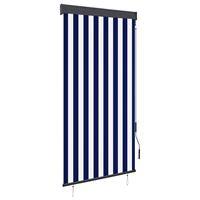 Vidaxl Rolgordijn Voor Buiten 80x250 Cm Blauw En Wit