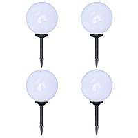 Vidaxl Tuinpadlampen 4 St Met Grondpin Led 30 Cm
