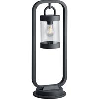 Led Tuinverlichting - Buitenlamp - Trion Semby - Staand - Lichtsensor - E27 Fitting - Mat Zwart - Aluminium
