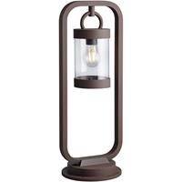Led Tuinverlichting - Buitenlamp - Trion Semby - Staand - Lichtsensor - E27 Fitting - Roestkleur - Aluminium