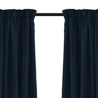 Larson - Luxe Verduisterend Gordijn Met Haken - 150x250 Cm - Dark Blue