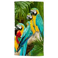 Good Morning Strandlaken Parrots 100 X 180 Cm Katoen Groen/blauw