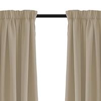 Larson - Luxe Verduisterend Gordijn Met Haken - 150x250 Cm - Light Taupe