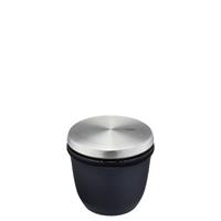 Gefu Salz- und Gewürzdose "X-Plosion", luftdicht, inkl. Holzlöffel, 150 ml, schwarz/silber