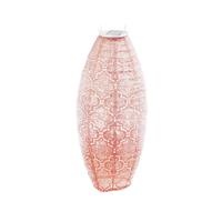 Lumiz Solar Lampion Bazaar Long Oval - 20 Cm - Roze