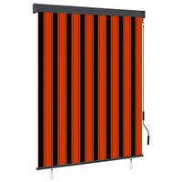 vidaXL Rolgordijn voor buiten 140x250 cm oranje en bruin