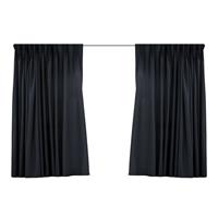 Larson - Luxe Hotel Blackout Gordijn - Met Ringen - 3 Meter - Zwart