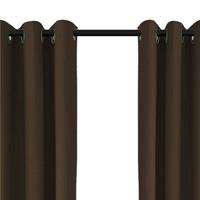 Larson - Luxe Verduisterend Gordijn Met Ringen- 150x250 Cm - Chocolate