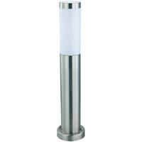 BES LED Led Tuinverlichting taande Buitenlamp aurea 4 - E27 Fitting - Rond - Rvs - Philips - Corepro Lustre 827 P45 Fr -