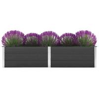 Vidaxl Plantenbak Verhoogd 250x50x54 Cm Hkc Grijs