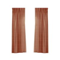 Geweven Verduisterend Gordijn - Larson -Chocolate- Ringen - 300x250 Cm