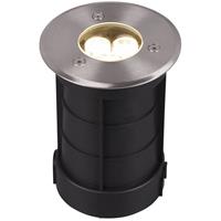Led Grondspot - Trion Baliyi - Inbouw Rond - 3w - Waterdicht Ip65 - Warm Wit 3000k - Mat Nikkel - Rvs