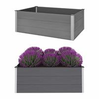 Vidaxl Plantenbak Verhoogd 150x100x54 Cm Hkc Grijs