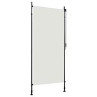 vidaXL Rolgordijn voor buiten 100x270 cm crème