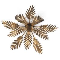 Euluna Plafondlamp Felce als Farn in brons, Ã 75 cm