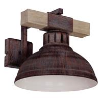 Euluna Wandlamp Hakon, roestbruin/hout natuur