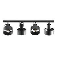 Euluna Plafondlamp Rif 4, 4-lamps, zwart