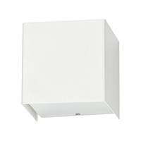 Euluna Wandlamp Cube van staal, wit