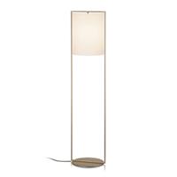 Knapstein Vloerlamp Alva effect brons wit, voetdimmer