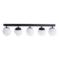 EULUNA Plafondlamp Sfera 5-lamps direct glas/zwart