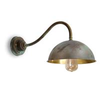 Moretti Luce Wandlamp Circle messing antiek/gepolijst ber. 49cm
