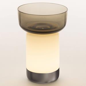 Artemide Bontà tafellamp met kom LED oplaadbaar grijs