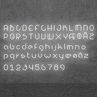 Artemide Alphabet of Light Lowercase 'h' AR 1202h00A Wit