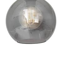 EULUNA Plafondlamp Sofia met rookgrijze glazen kap