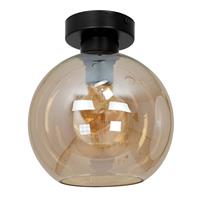 EULUNA Plafondlamp Sofia, glazen kap amber