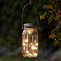 STAR TRADING Jamjar - gave decoratielamp op zonne-energie