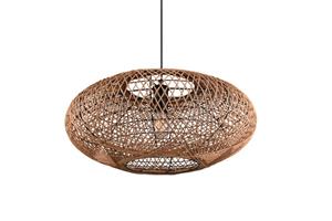 Trio Lighting Hängeleuchte Hedda aus Sisal und Metall