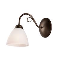 Euluna Wandlamp Adoro met glazen kap, bruin