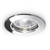 Ideallux Plafondinbouwlamp Jazz rond, GU10 per 3 chroom