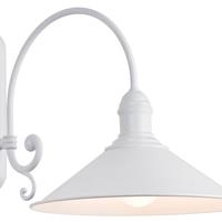 Euluna Wandlamp Elmo, wit gelakt