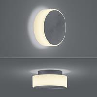 BANKAMP Button LED wandlamp 15,5cm antraciet