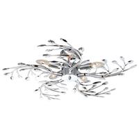 Globo Deckenleuchte Flash aus Metall, chrom, Ø 65 cm
