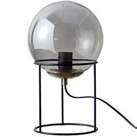 DYBERG LARSEN Moon Tischlampe mit Glaskugel rauch