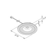 HERA LED meubelverlichting AR 68 4W rvs 2.700K