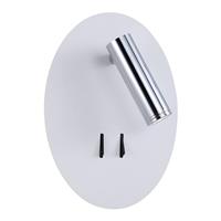 Lucande Kimo LED-Wandleuchte oval weiß