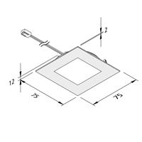 HERA LED meubelverlichting FAQ 68 rvs 4W 3.000K