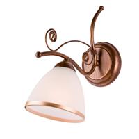 Euluna Wandlamp Roma in wit en bruin