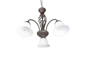 Trio Lighting Hanglamp Rustica, roestkleuren, 3-lamps