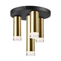 Euluna Plafondlamp Shine, 4-lamps, rond, goud
